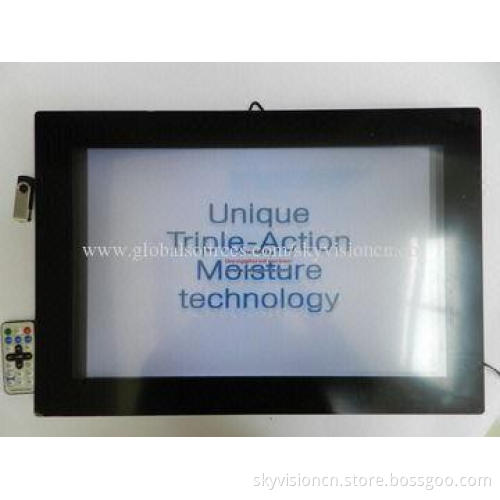 HD 19" digital photo fame with 1080p video play, table standing and wall mountable, remote control